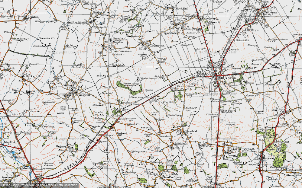 Old Map of The Thrift, 1920 in 1920