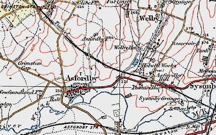 Old map of The Valley in 1921