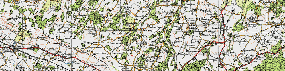 Old map of The Valley in 1921