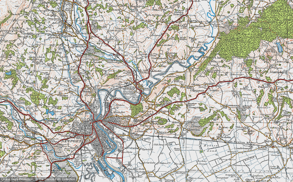 Old Map of The Village, 1919 in 1919