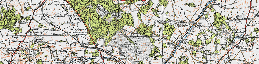 Old map of The Warren in 1919
