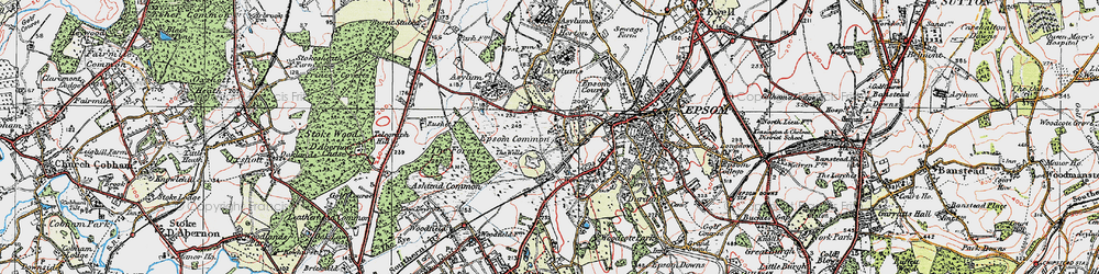 Old map of The Wells in 1920
