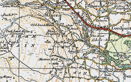 Old map of The Wern in 1921