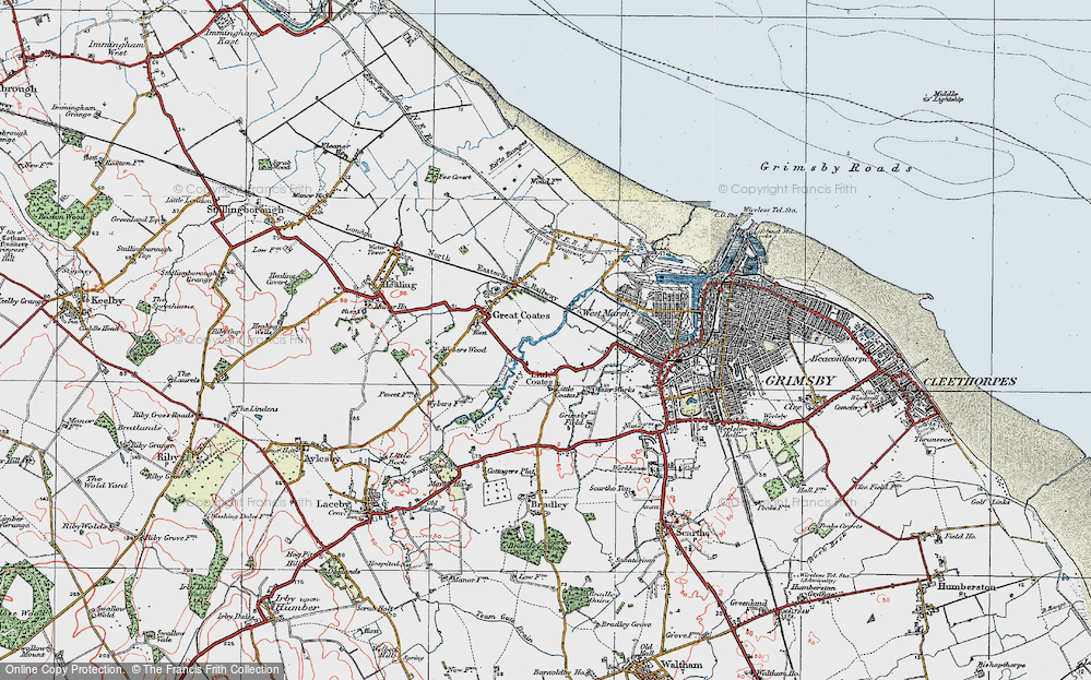 Old Map of The Willows, 1923 in 1923