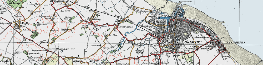 Old map of The Willows in 1923
