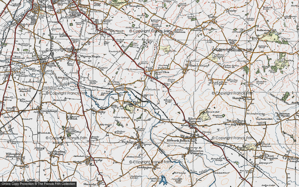 Old Map of The Woodlands, 1921 in 1921