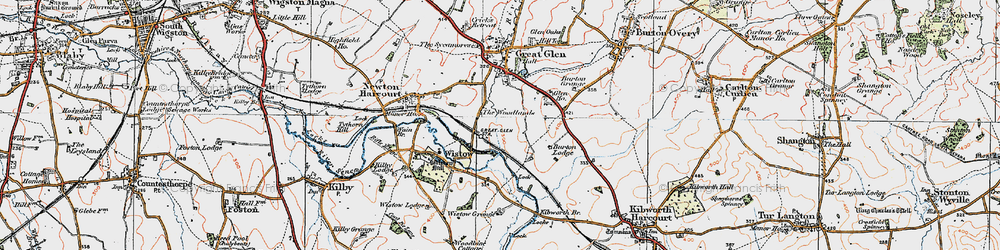 Old map of The Woodlands in 1921