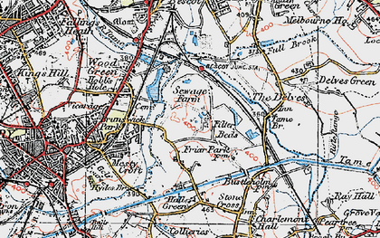 Old map of The Woods in 1921