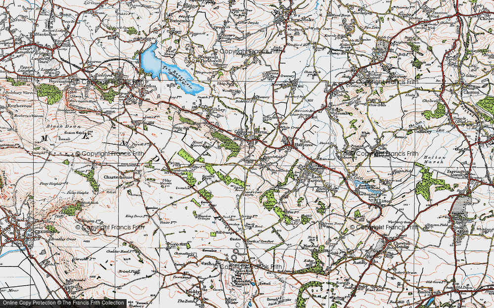 Old Map of The Wrangle, 1919 in 1919