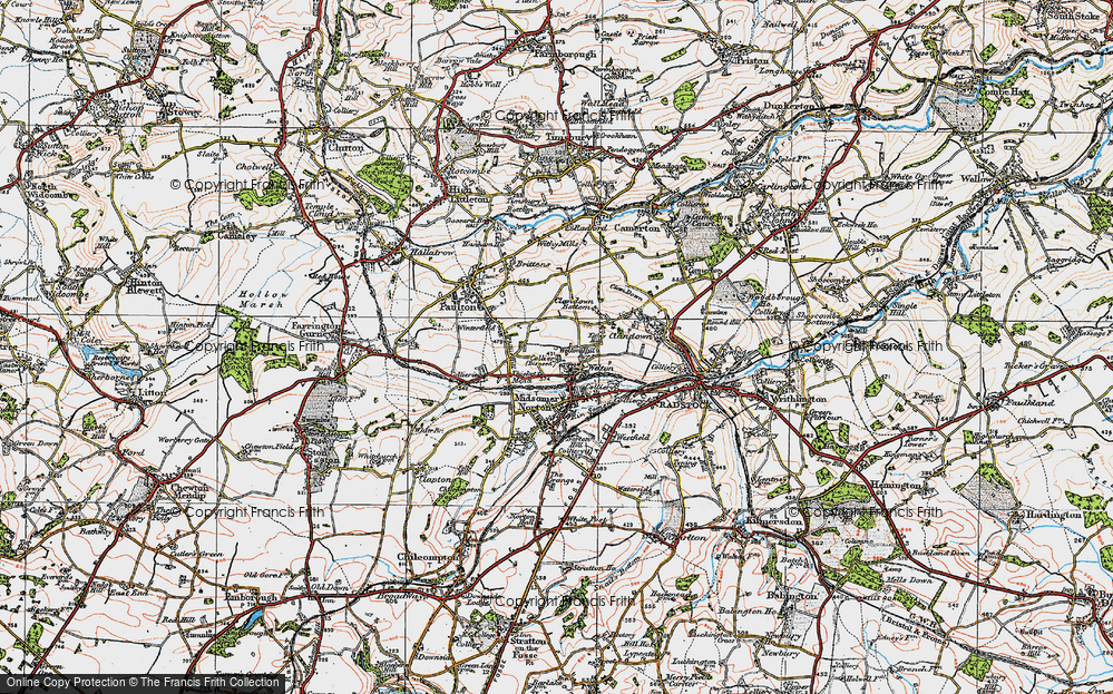 Old Map of Thicket Mead, 1919 in 1919