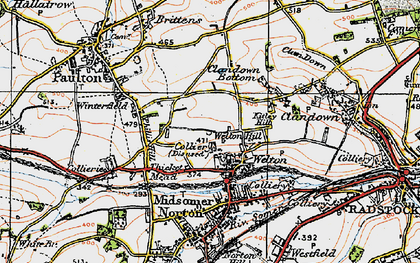 Old map of Thicket Mead in 1919