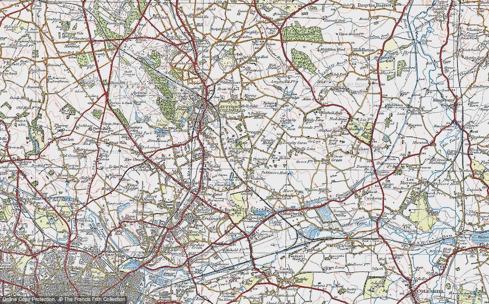 Old Map of Thimble End, 1921 in 1921