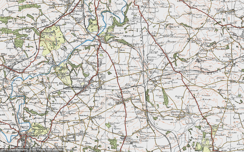 Old Map of Thinford, 1925 in 1925