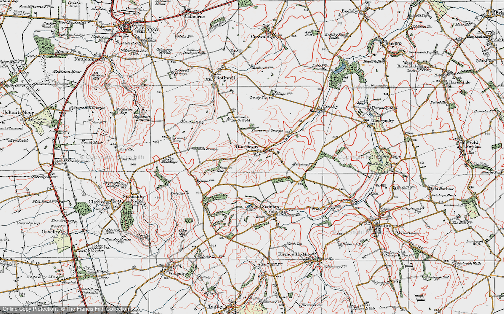 Old Map of Thoresway, 1923 in 1923