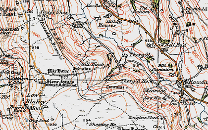 Old map of Thorgill in 1925