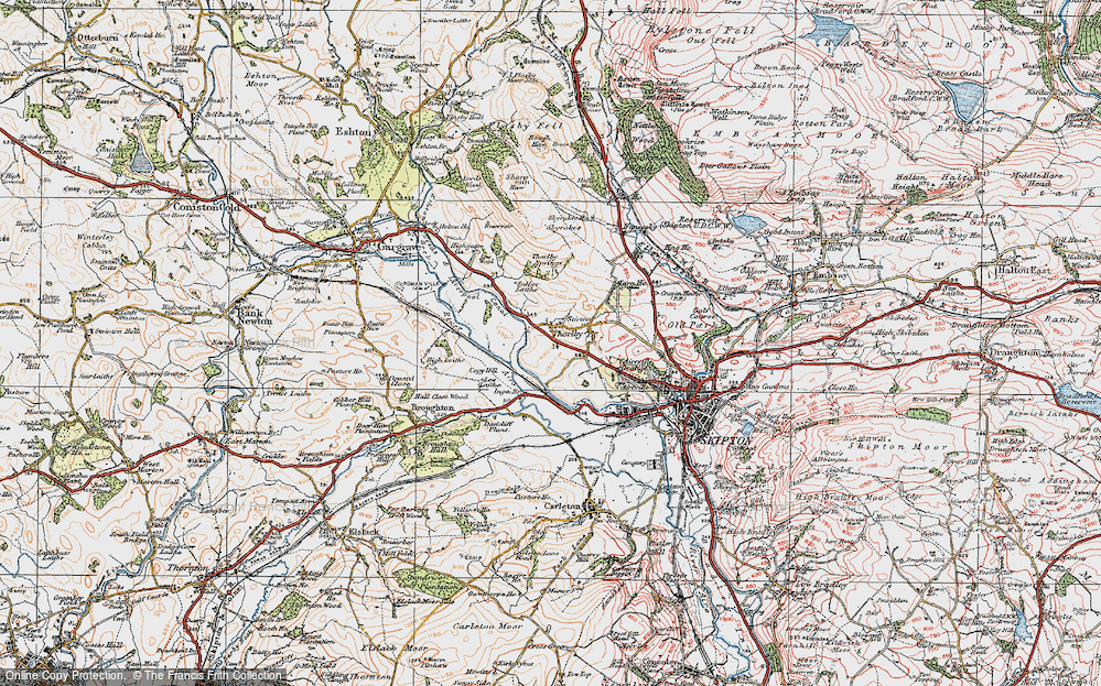Old Map of Thorlby, 1925 in 1925