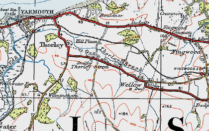 Old map of Wilmingham in 1919