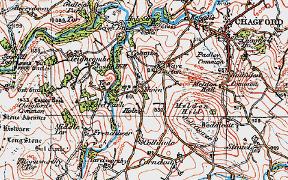 Old map of Thorn in 1919