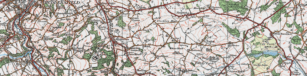 Old map of Thorncliff in 1924