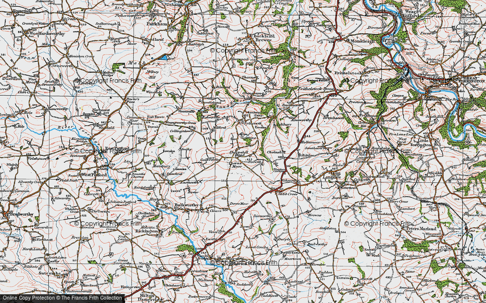 Old Map of Thornehillhead, 1919 in 1919