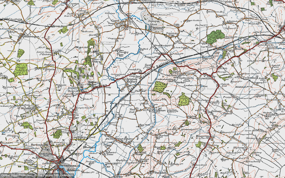 Old Map of Thornend, 1919 in 1919