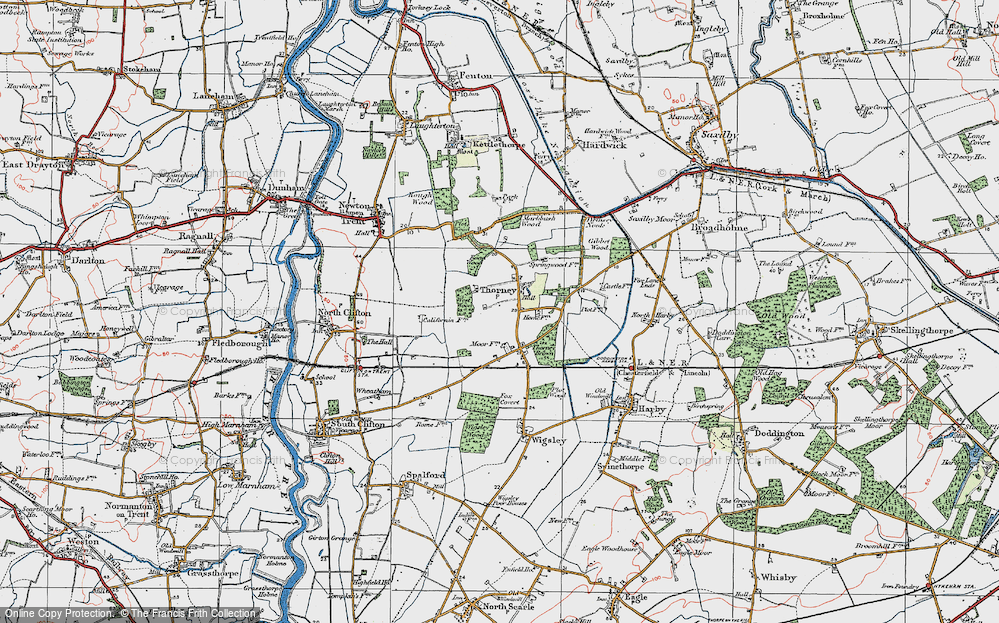 Old Map of Thorney, 1923 in 1923