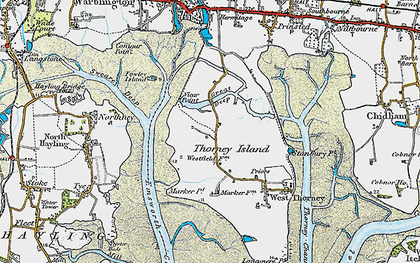 Old map of Wickor Point in 1919