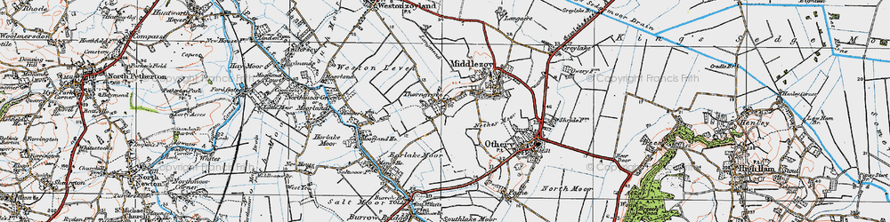 Old map of Thorngrove in 1919