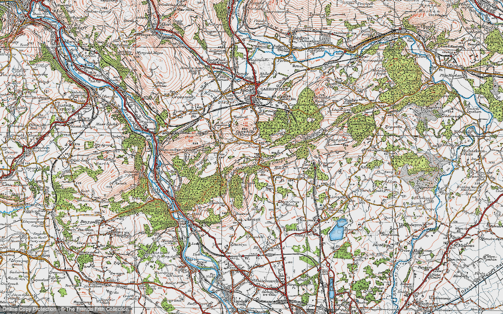 Old Map of Thornhill, 1919 in 1919