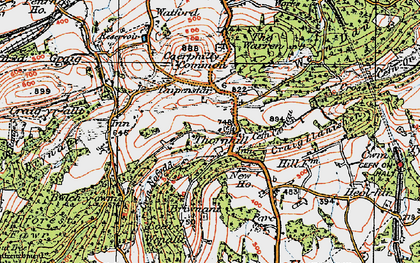 Old map of Thornhill in 1919