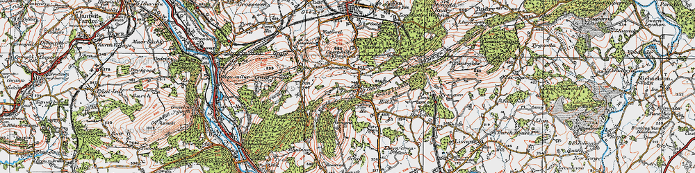 Old map of Thornhill in 1919