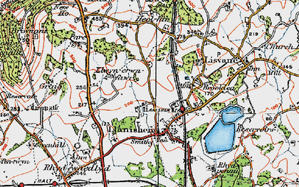 Old map of Thornhill in 1919