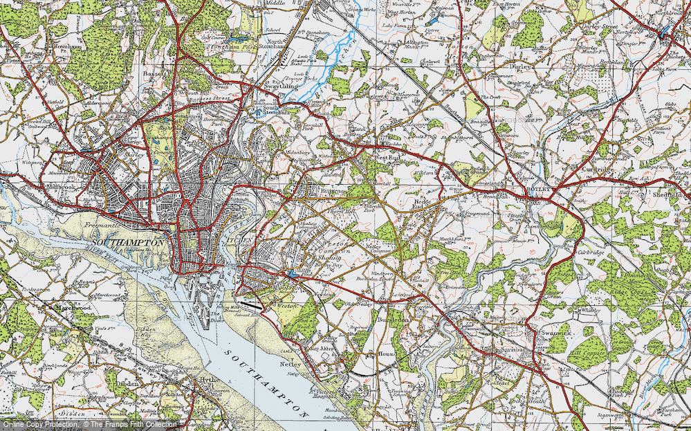 Old Map of Thornhill, 1919 in 1919