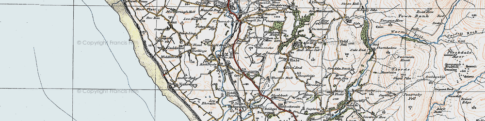 Old map of Thornhill in 1925