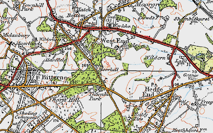 Old map of Thornhill Park in 1919