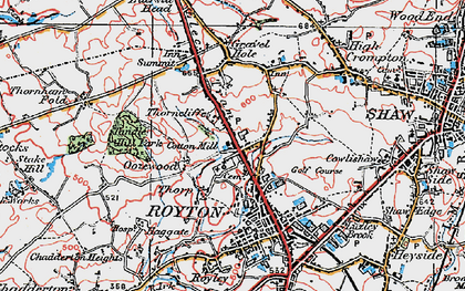 Old map of Thorp in 1924