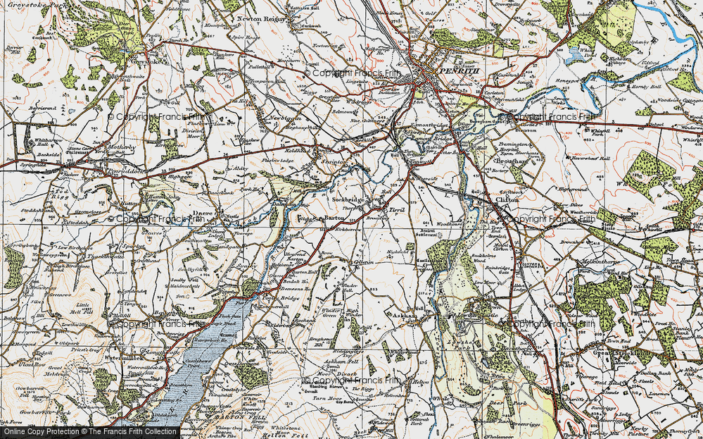 Old Map of Thorpe, 1925 in 1925