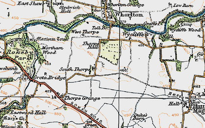Old map of Thorpe in 1925