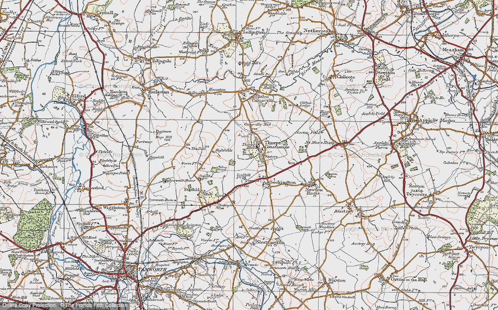 Old Maps of Statfold Hall, Staffordshire - Francis Frith