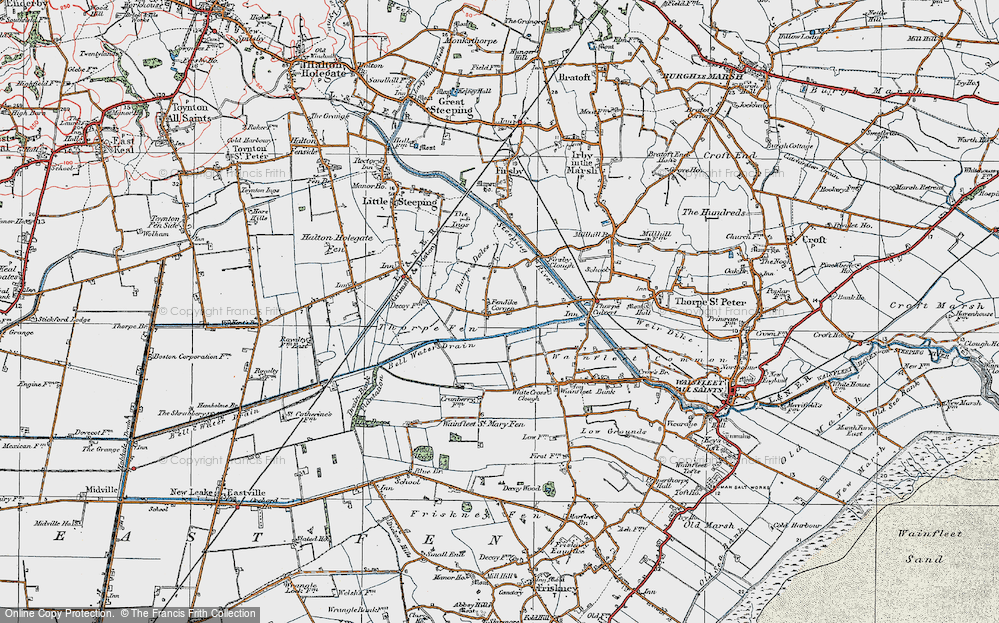 Old Map of Thorpe Fendykes, 1923 in 1923