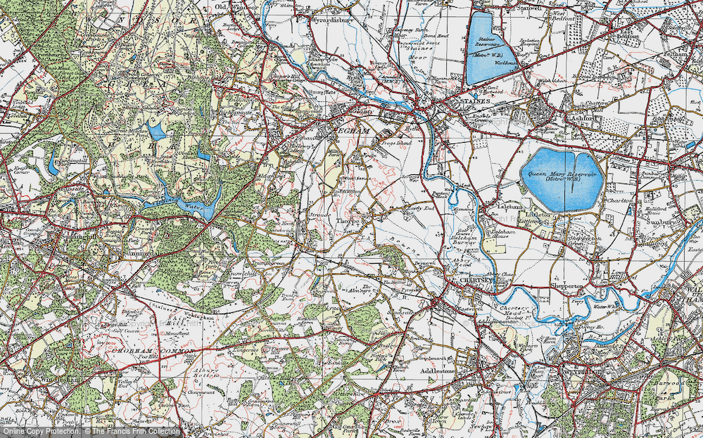 Old Map of Thorpe Green, 1920 in 1920