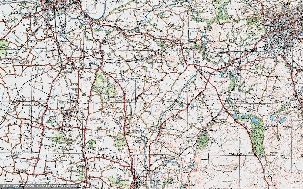 Old Map of Thorpe Green, 1924 in 1924