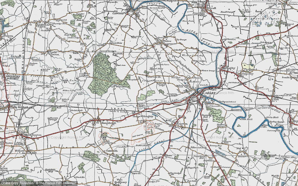 Old Map of Thorpe Wood, 1924 in 1924