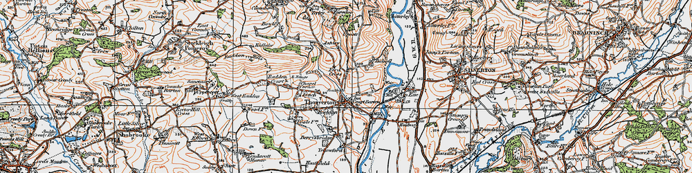Old map of Bidwell in 1919