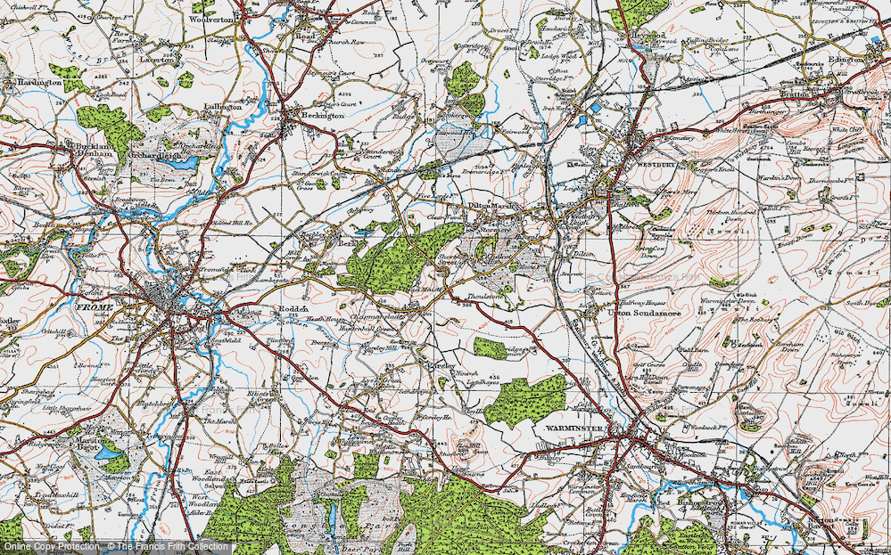 Old Map of Thoulstone, 1919 in 1919