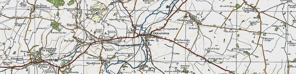 Old map of Woodford Grange in 1920