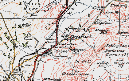 Old map of Brown Bank Brow in 1925