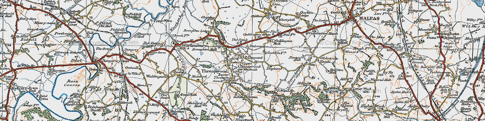 Old map of Tinkwood in 1921