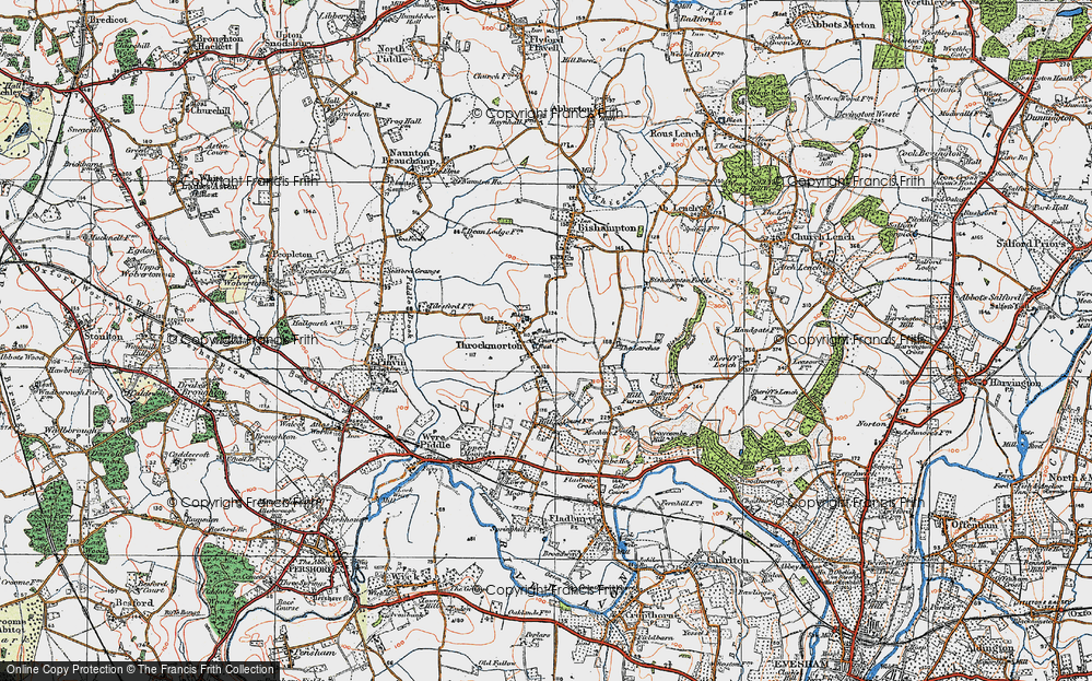 Old Map of Throckmorton, 1919 in 1919
