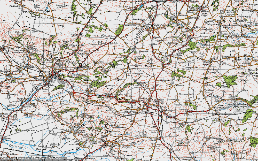 Old Map of Thrupe, 1919 in 1919